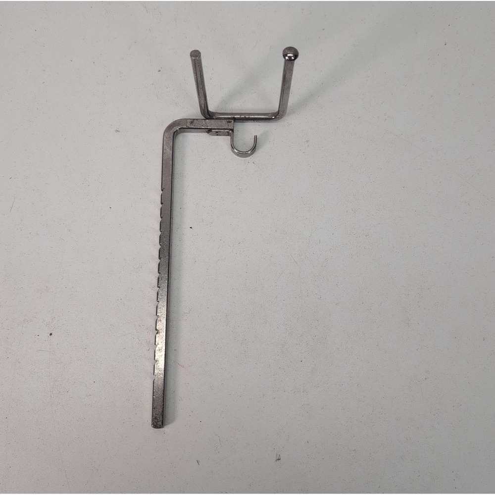 Farberware Open Hearth Broiler Rotisserie Spit Rod Holder Bracket 450-A Silver